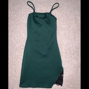 Missguided Mini Dress With Lace Detail